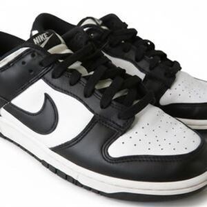 Nike Dunk Low Panda Black White Sneakers Size Men 9.5 Women 11